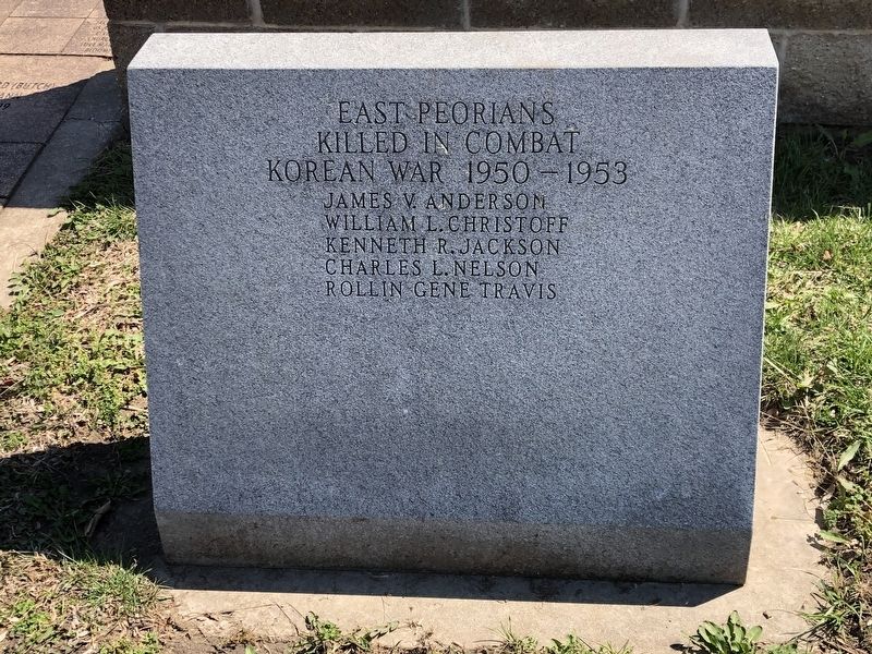 East Peoria Veterans Memorial (Korean War) image. Click for full size.