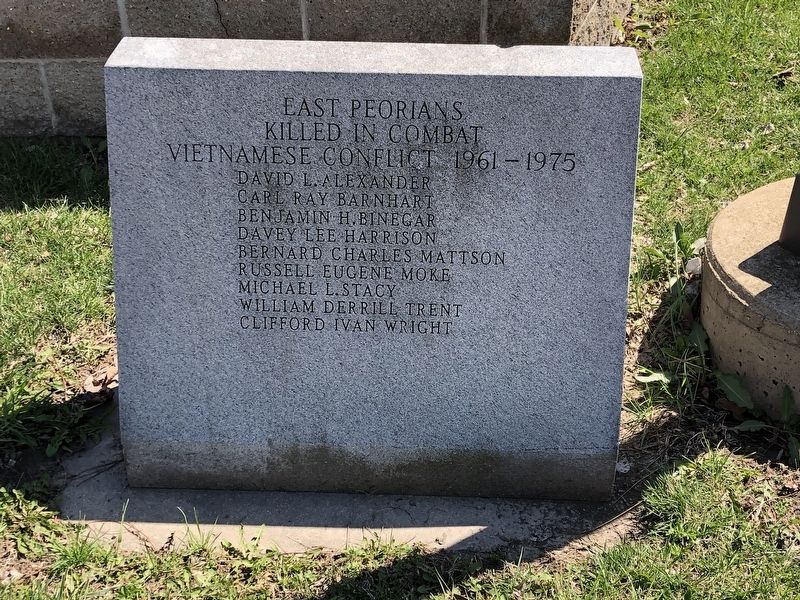 East Peoria Veterans Memorial (Vietnamese Conflict) image. Click for full size.