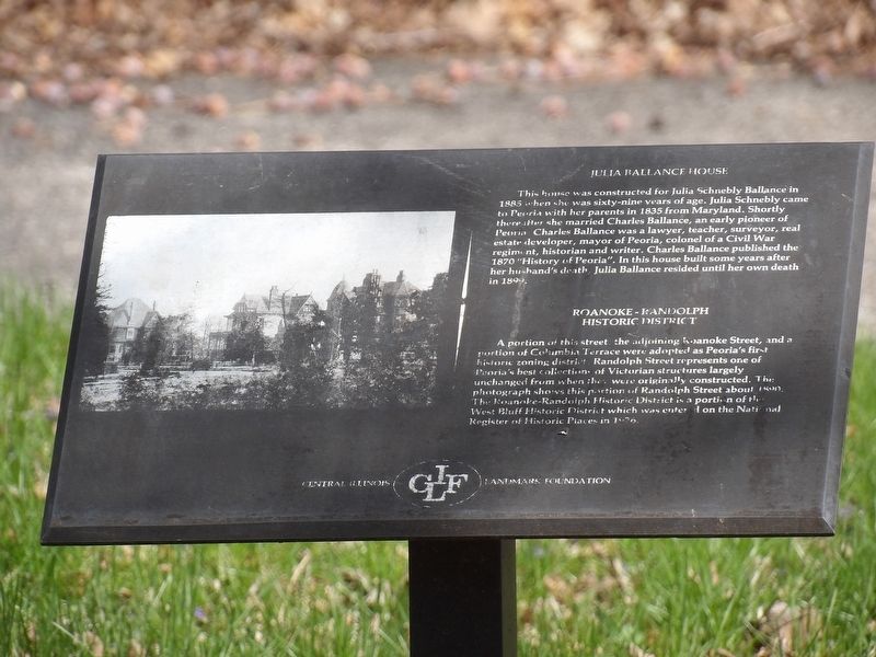 Julia Ballance House/Roanoke-Randolph Historic District Marker. Click for full size. Julia Ballance House/Roanoke-Randolph Historic District Marker image. Click for full size.