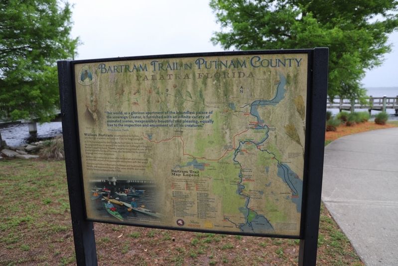 Bartram Trail in Putnam County Marker, Side Two image. Click for full size.