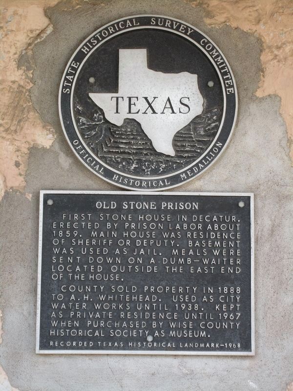 Old Stone Prison Marker. Click for full size. Old Stone Prison Marker image. Click for full size.