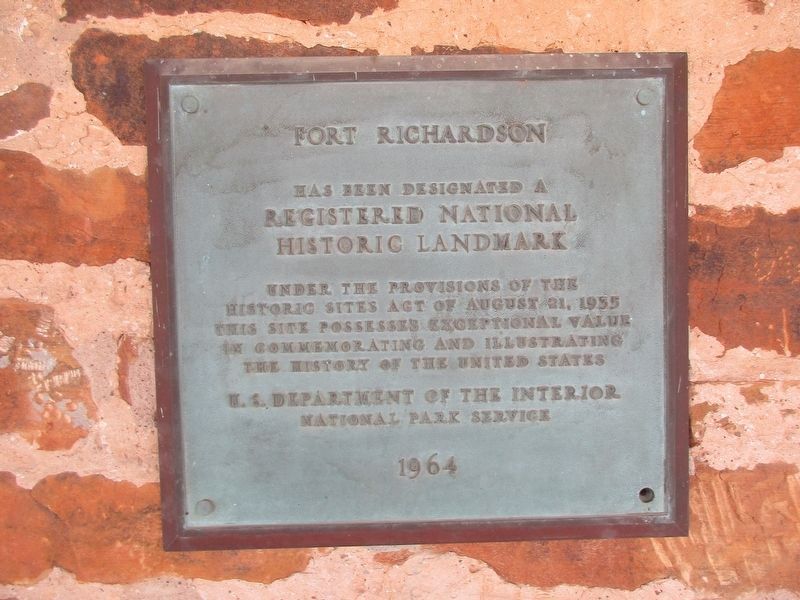 Fort Richardson Cavalry Post Hospital Registered National Historic Landmark Marker image. Click for full size.