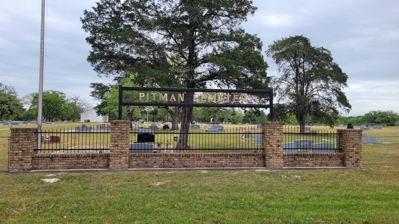The front of the Pitman Cemetery. Click for full size. The front of the Pitman Cemetery image. Click for full size.