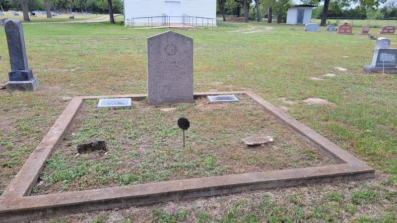 The James Carrel Bell Marker in the Pitman Cemetery. Click for full size. The James Carrel Bell Marker in the Pitman Cemetery image. Click for full size.
