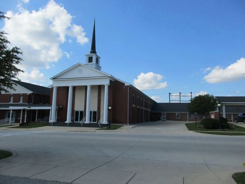 First Baptist Church Bridgeport and Marker. Click for full size. First Baptist Church Bridgeport and Marker image. Click for full size.
