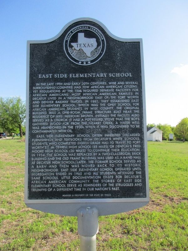 East Side Elementary School Marker image. Click for full size.