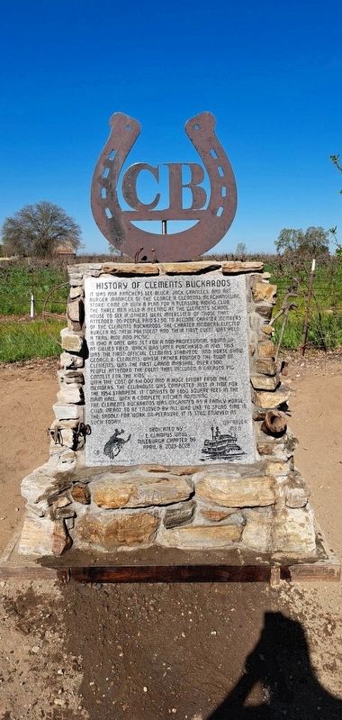 History of Clements Buckaroos Marker image. Click for full size.