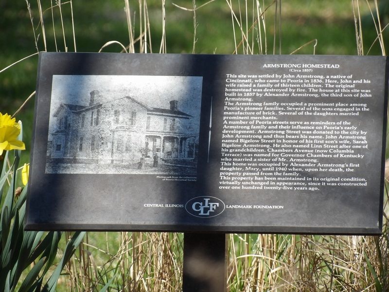 Armstrong Homestead Marker image. Click for full size.
