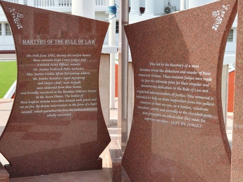 Martyrs of the Rule of Law Marker image. Click for full size.
