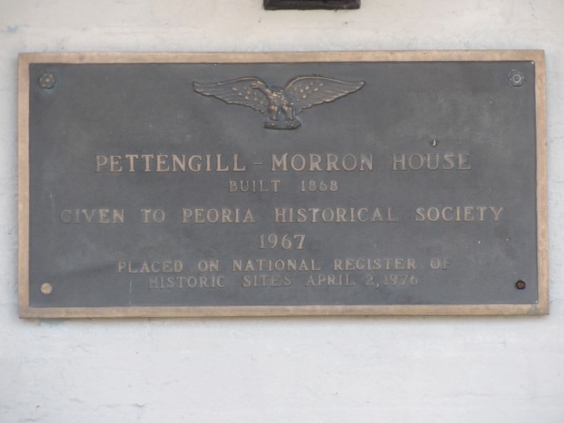 Pettengill-Morron House Marker image. Click for full size.