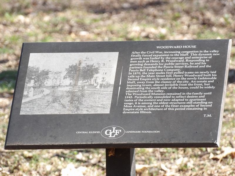 Woodward Home Marker image. Click for full size.