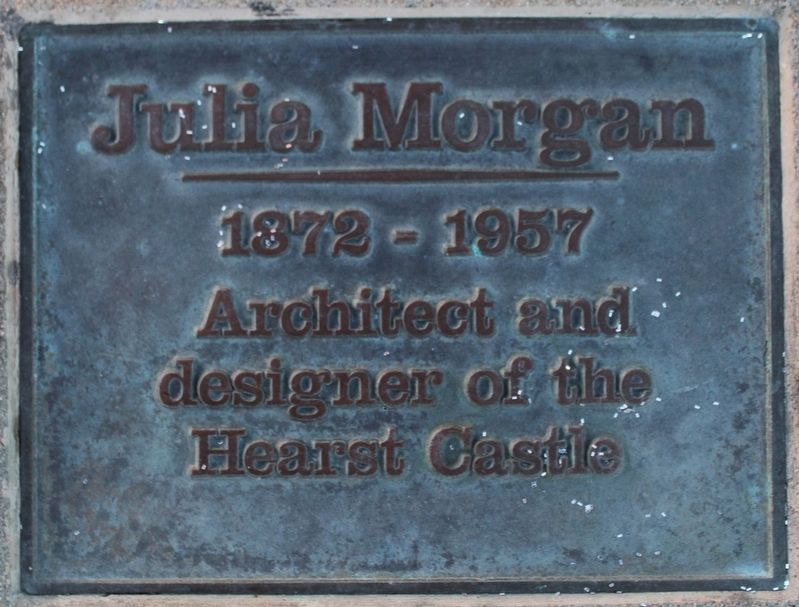 Julia Morgan Marker image. Click for full size.