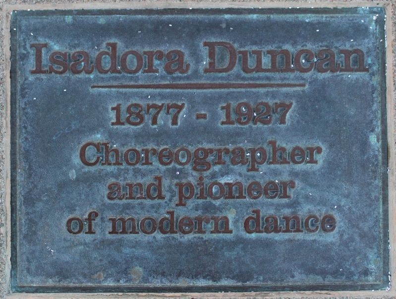 Isadora Duncan Marker image. Click for full size.