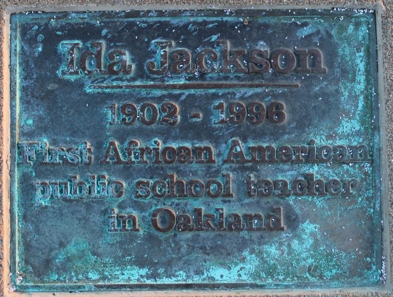 Ida Jackson Marker image. Click for full size.