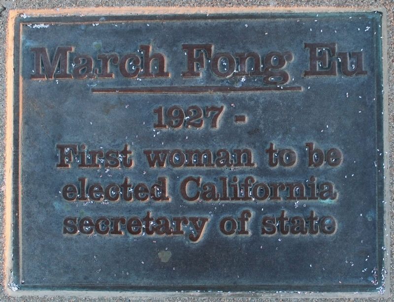 March Fong Eu Marker image. Click for full size.