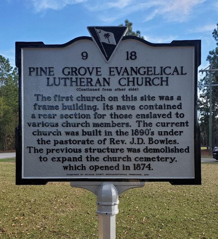 Pine Grove Evangelical Lutheran Church Marker image. Click for full size.