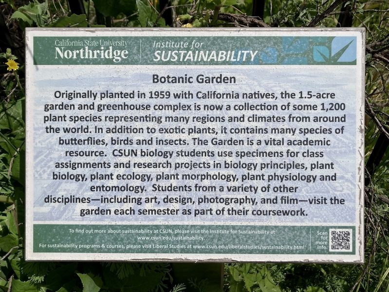 Botanic Garden Marker. Click for full size. Botanic Garden Marker image. Click for full size.