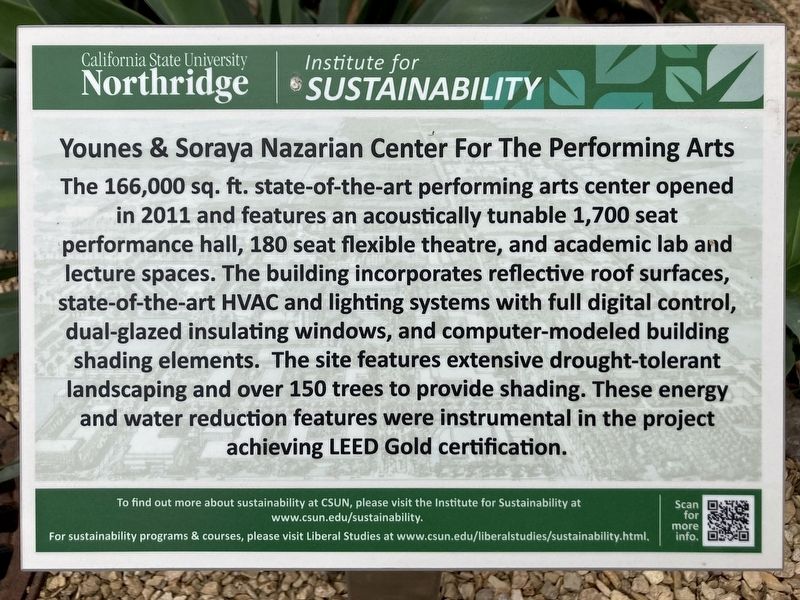 Center for the Performing Arts Marker image. Click for full size.