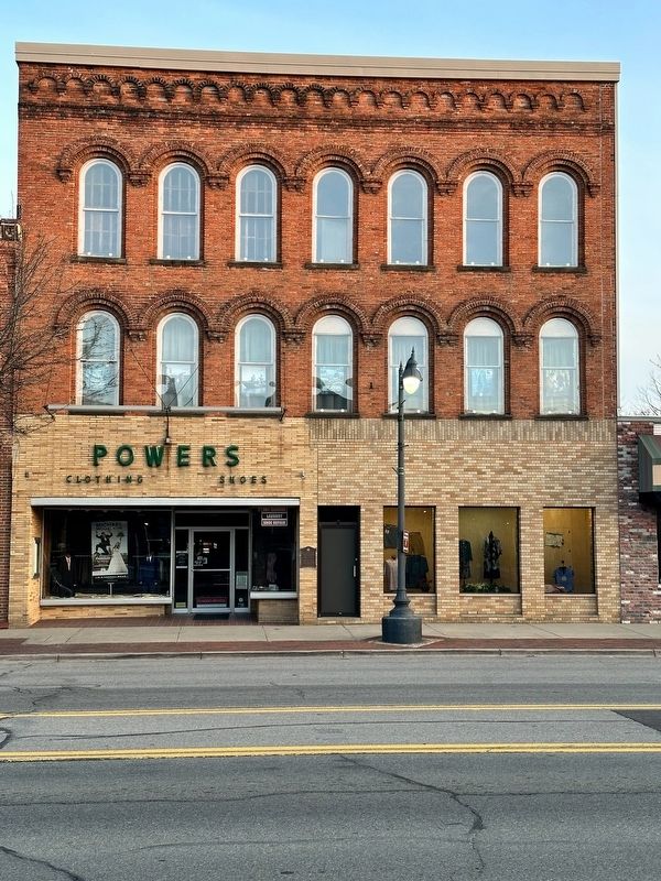 Powers Clothing Marker. Click for full size. Powers Clothing Marker image. Click for full size.