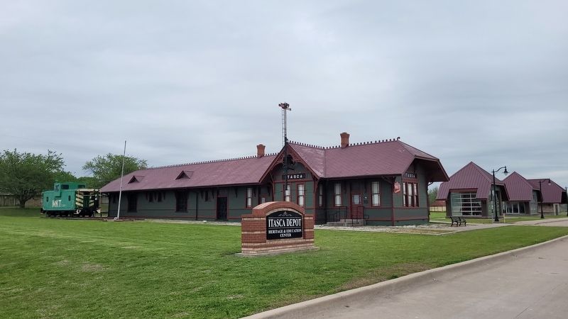 The view of the Itasca Railroad Depot from the street image. Click for full size.
