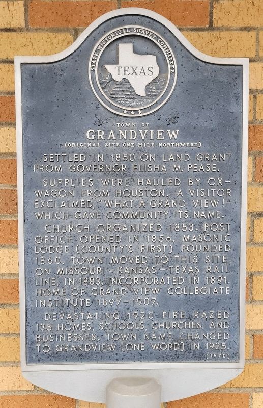 Town of Grandview Marker image. Click for full size.