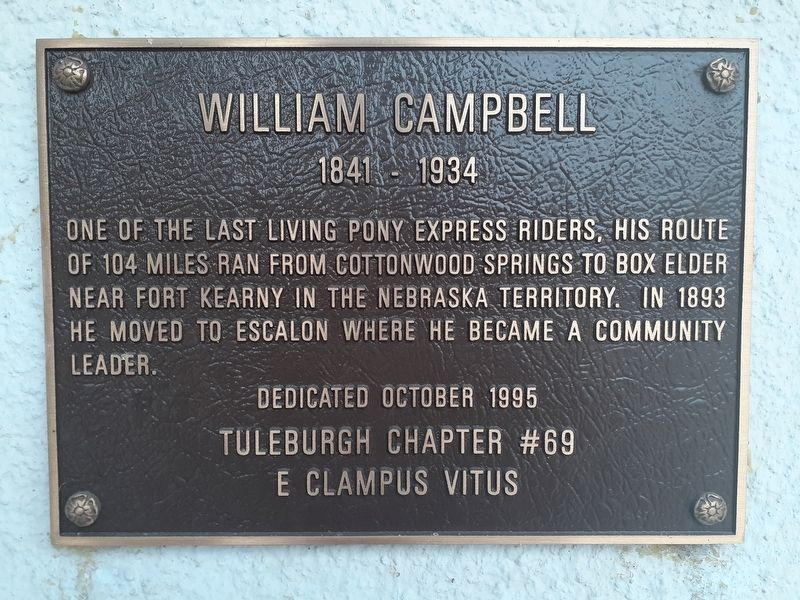 William Campbell Marker. Click for full size. William Campbell Marker image. Click for full size.