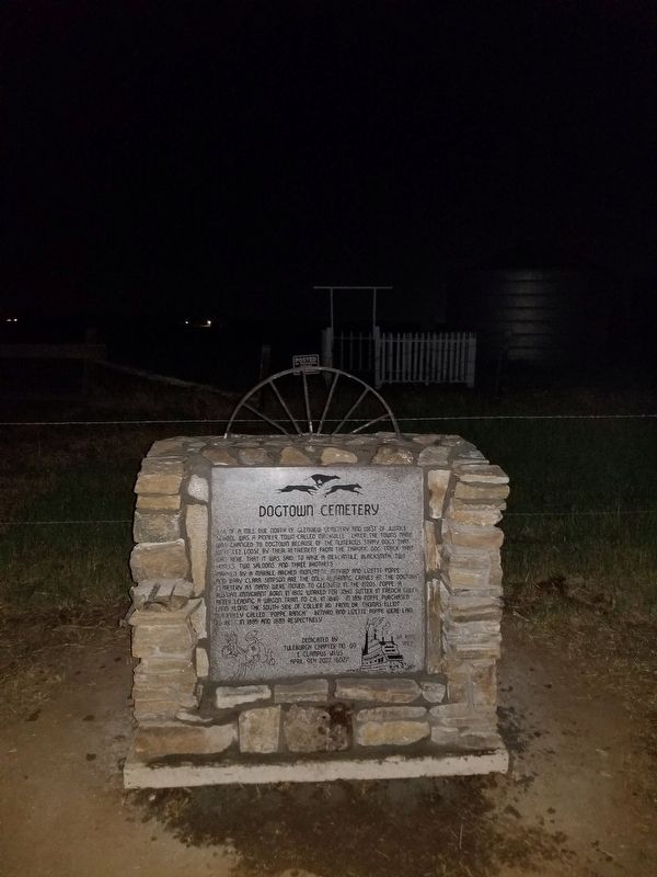Dogtown Cemetery Marker. Click for full size. Dogtown Cemetery Marker image. Click for full size.
