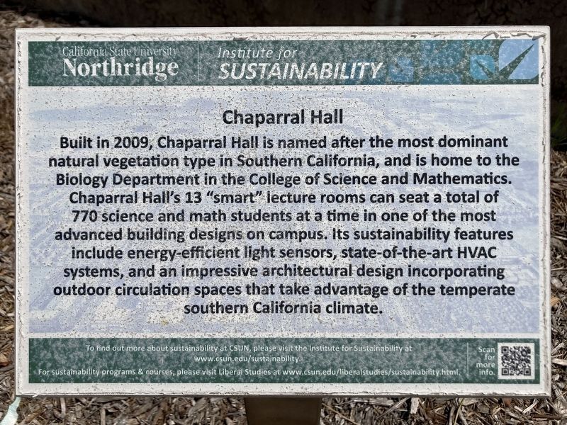 Chaparral Hall Marker. Click for full size. Chaparral Hall Marker image. Click for full size.