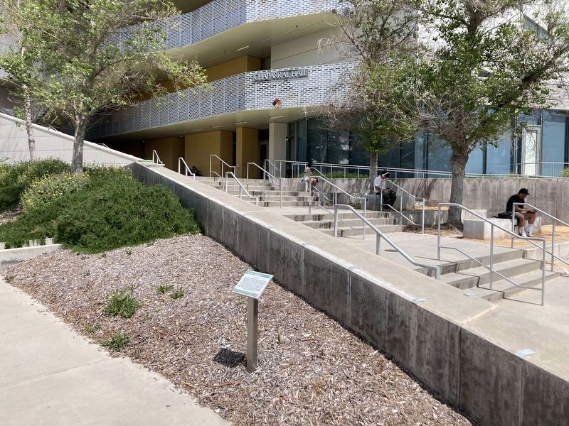 Chaparral Hall and Marker. Click for full size. Chaparral Hall and Marker image. Click for full size.