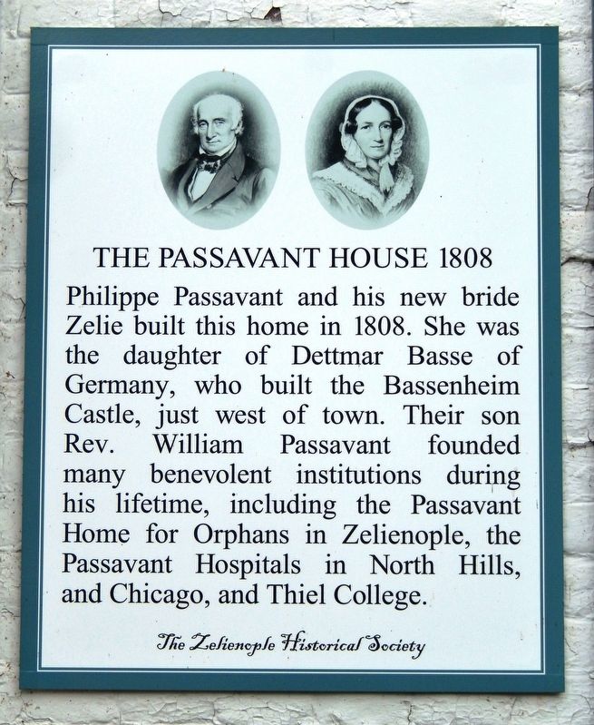 The Passavant House 1808 Marker image. Click for full size.