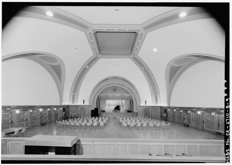 Assembly Hall Interior c.1980 image. Click for full size.