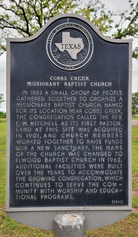 Cobbs Creek Missionary Baptist Church Marker image. Click for full size.