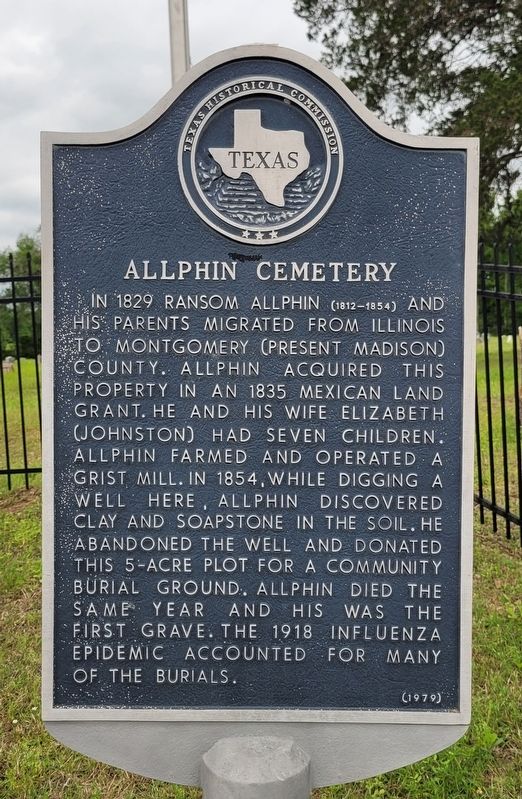 Allphin Cemetery Marker image. Click for full size.