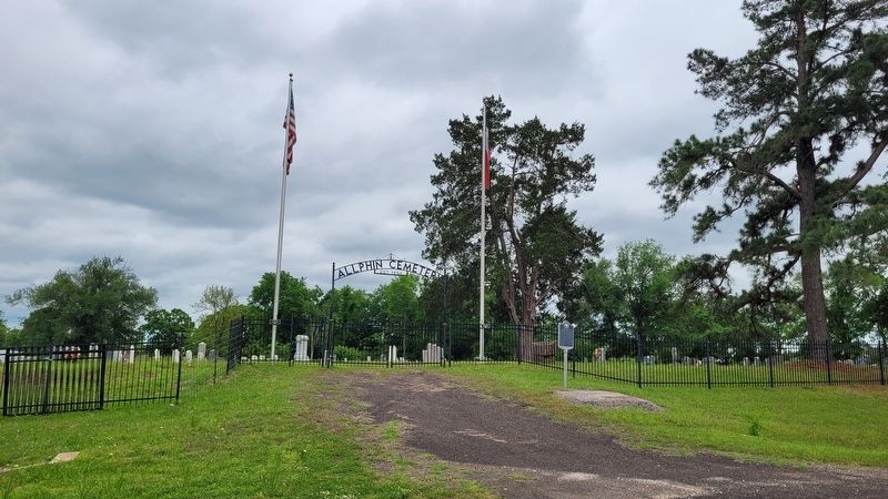 The entrance to the Allphin Cemetery and Marker. Click for full size. The entrance to the Allphin Cemetery and Marker image. Click for full size.