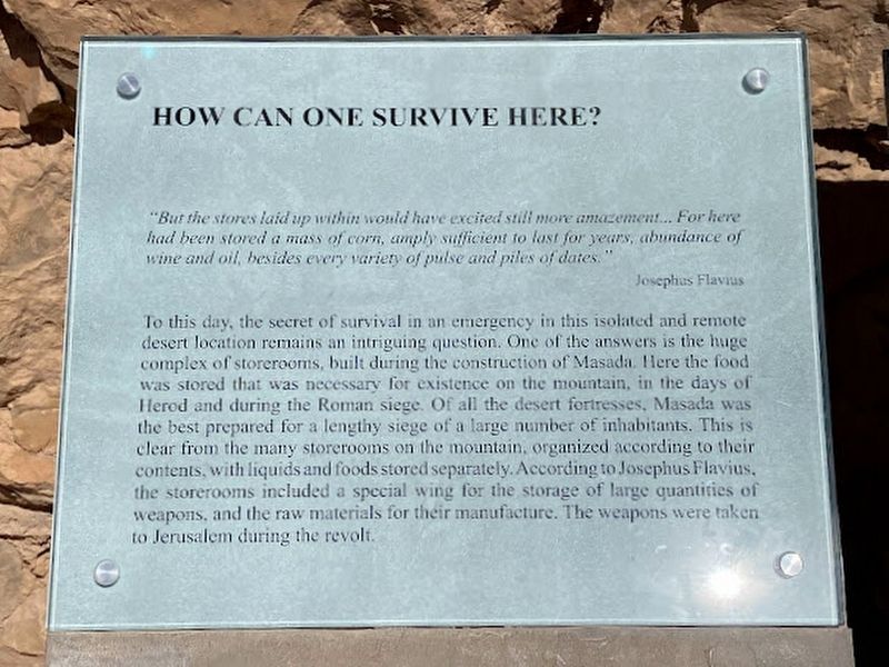How can one survive here? Marker. Click for full size. How can one survive here? Marker image. Click for full size.