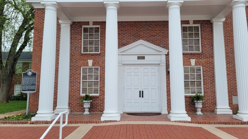 The First United Methodist Church and Marker image. Click for full size.
