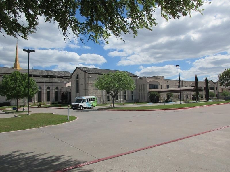 First Methodist Church of Plano and Marker. Click for full size. First Methodist Church of Plano and Marker image. Click for full size.