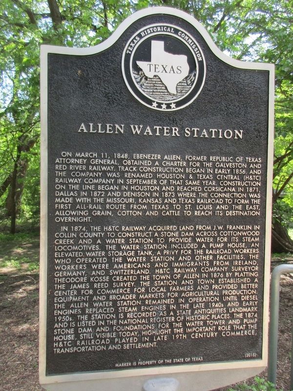 Allen Water Station Marker image. Click for full size.