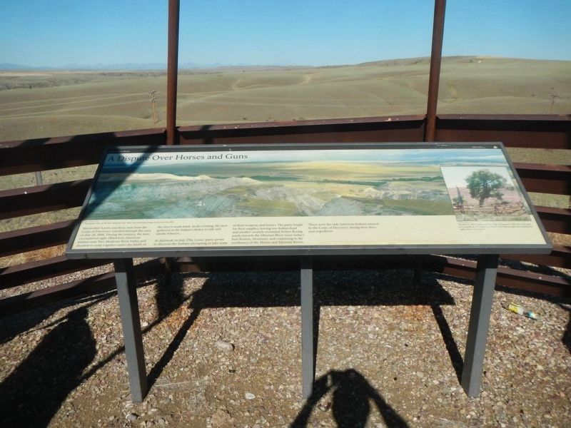 A Dispute Over Horses and Guns panel. Click for full size. A Dispute Over Horses and Guns panel image. Click for full size.