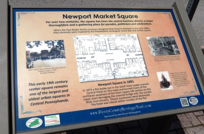 Newport Market Square Marker image. Click for full size.