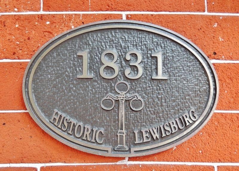1831 Historic Lewisburg Plaque image. Click for full size.
