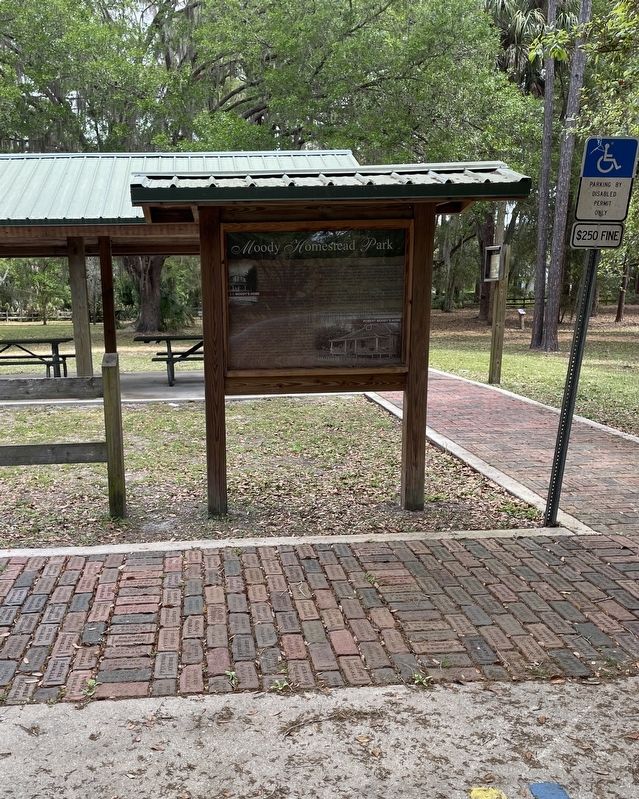 Moody Homestead Park Marker. Click for full size. Moody Homestead Park Marker image. Click for full size.