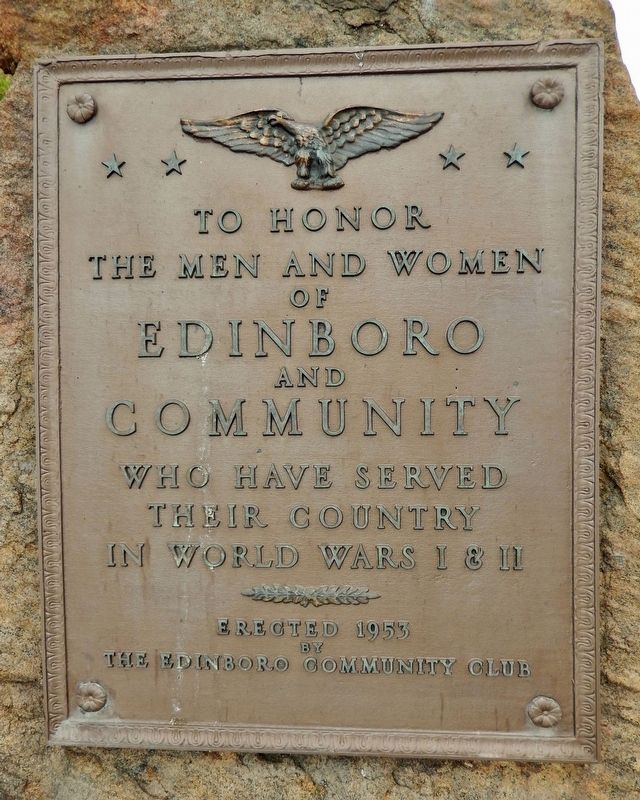 Edinboro World War Memorial image. Click for full size.