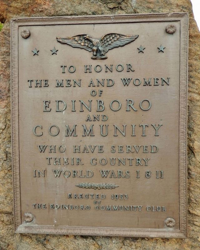 Edinboro World War Memorial image. Click for full size.