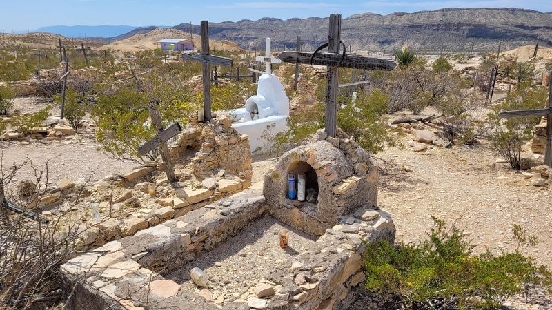 Graves in the Terlingua Cemetery. Click for full size. Graves in the Terlingua Cemetery image. Click for full size.