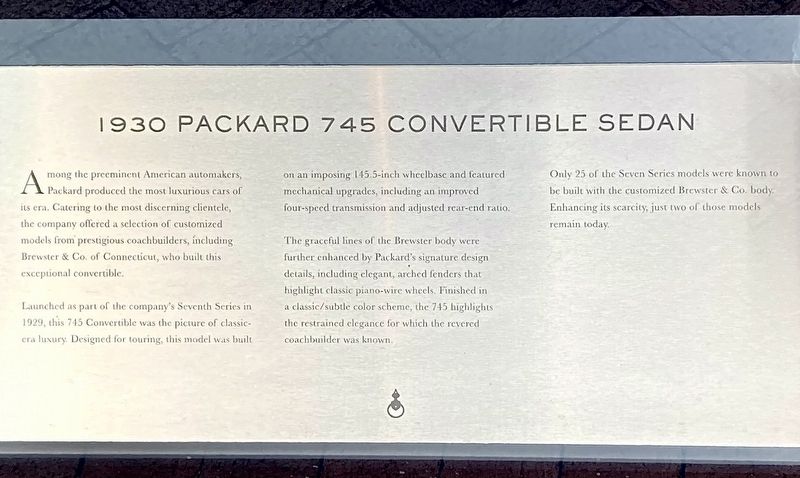 1930 Packard Marker image. Click for full size.