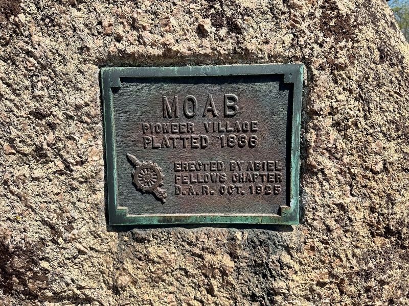 Moab Marker. Click for full size. Moab Marker image. Click for full size.
