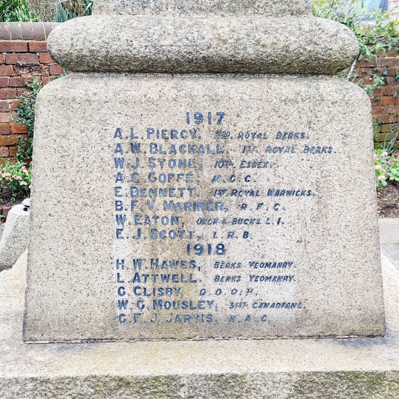 Twyford War Memorial. Click for full size. Twyford War Memorial image. Click for full size.