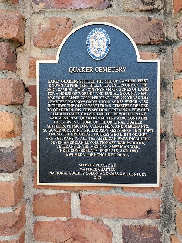 Quaker Cemetery Marker image. Click for full size.