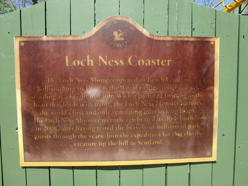 Loch Ness Coaster Marker image. Click for full size.